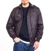 Nike Vintage Bomberjacke abnehmbare Kapuze - Farbe: Purple - Größe: L - VintageR2